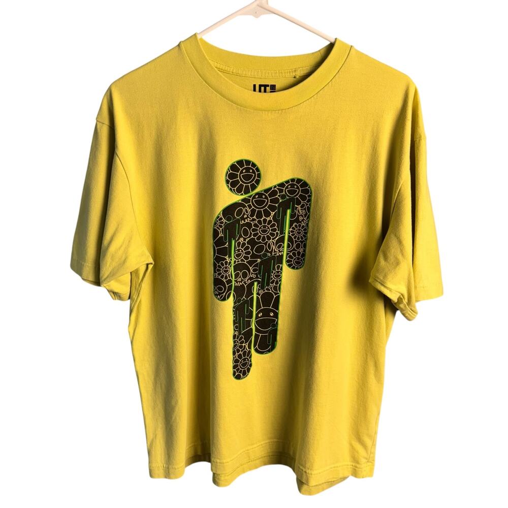 Uniqlo UT Billie Eilish x Takashi‎ Murakami Yellow Graphic Tee Size M